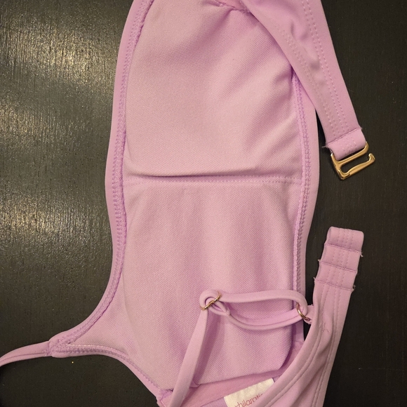 One-Shoulder Pink Bikini Top - Picture 6 of 6